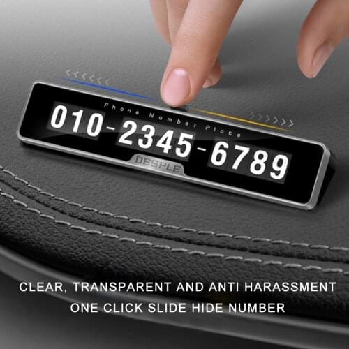 Car Temporary Parking Card Phone Number Card Plate Telephone Number Car Park Stop Automobile Accessories Car-styling