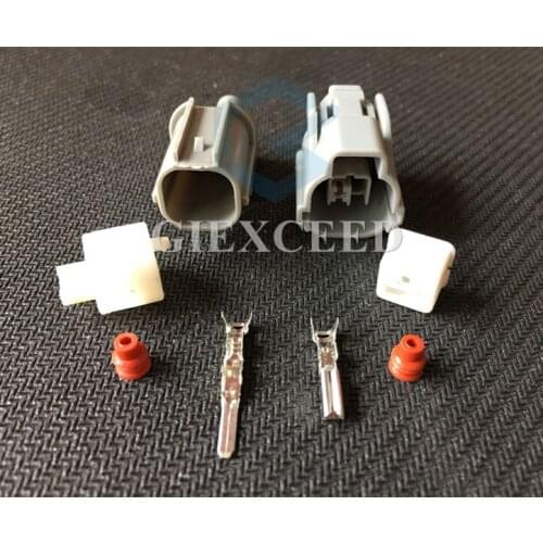 2 Sets 1 Pin Female Male Automotive Connector Reading Light Socket /ABS Sensor Plug 6181-0227 6189-0386 For Car Harness