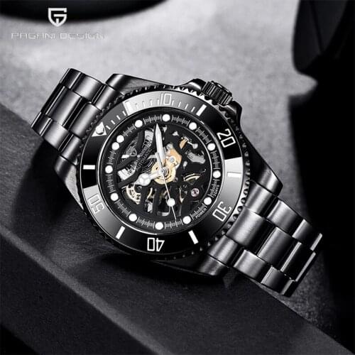 PAGANI Design 2021 New Fashion Luxury Mens Automatic Mechanical Watches Sapphire Glass Stainless Steel Waterproof Clock Watches