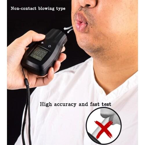 Digital Alcohol Tester with Audible Alert Portable Breathalyzer Analyzer Alcohol Breath Detector Professional Test Tool Easy Use