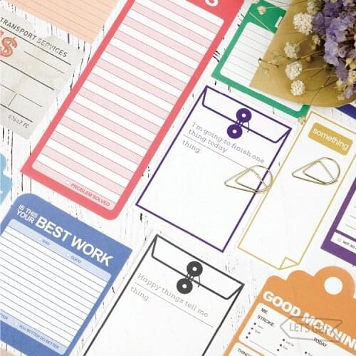 Lets Go Trip Memo Pad Sticky Notes Escolar Papelaria School Supply Bookmark Label