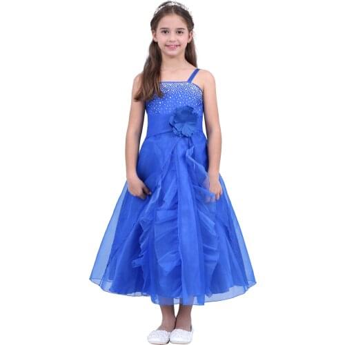 Oyolan Elegant Organza Tutu Princess Girl Christmas Party Dress Wedding Gown Kids Dress For Girls Dress Teens Children Clothing