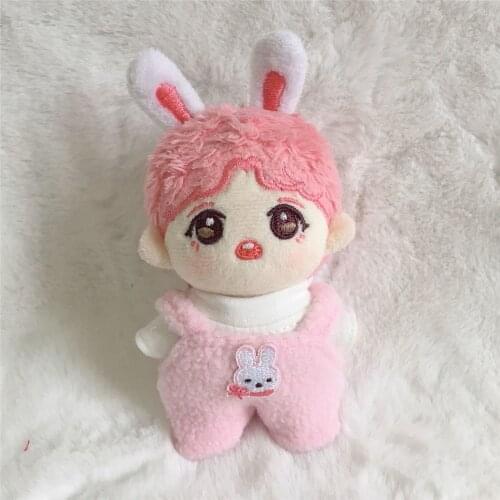 Limit kpop star pure color cartoon pantsuit costume fit for10cm plush doll toy stuffed MDZS creative cute Cos Gift lovely C