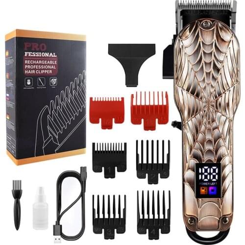 New 2021 Baby Hair Device USB Rechargeable electric Hair Clipper LCD Display Professional Electric Haircut Machine Barber shop