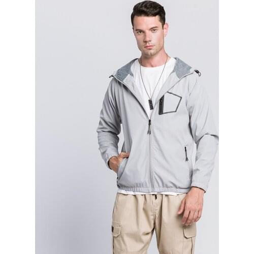 Mens Casual Jacket Laminated Personalized Pocket Hooded Coat EU/USA Size Zipper Velvet Loose Cardigan Hoodies