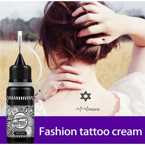Temporary Tattoos Kit Semi Permanent Freehand Ink Stencils Set DIY Tattoos Temp for Kids Women Adults