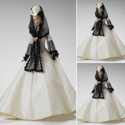 2017 New Customer made Victorian Dresses Scarlett Civil War Southern Belle dress Cosplay Halloween dresses US4-36 C-1001
