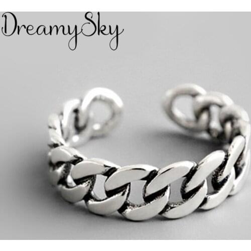 Charm Hollow Chains Finger Ring For Women Men Vintage Boho Knuckle Party Rings Punk Jewelry Girls Gift