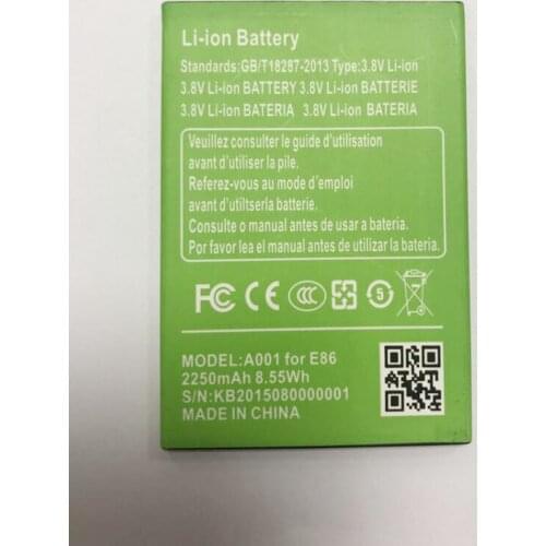 GeLar 3.8V 2250mAh 8.55Wh original Replacement Battery For Timmy E86