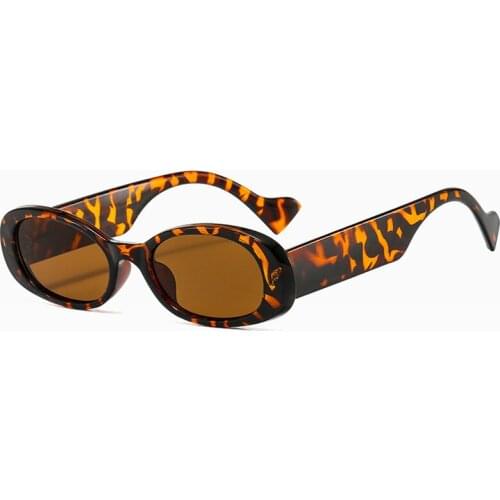 New Oval Sunglasses Women Hip Hop Small Frame Sun Glasses Men Personality Shades Eyewear Female Eyeglasses