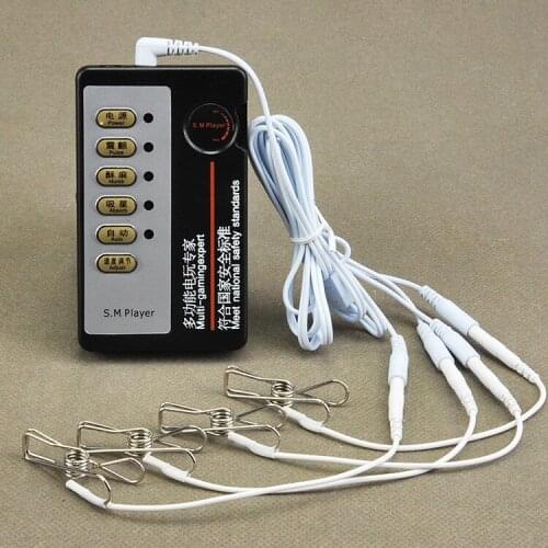 Sexy toys adult games unisex BDSM toys electric shock nipple clip clitoris clip nipple clip stimulator sex products fetish adult