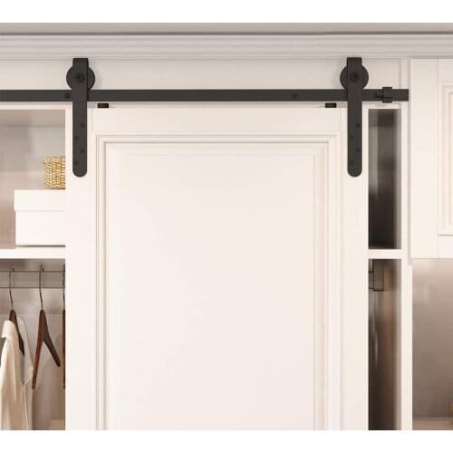 Mini Hardware Kits Rail Set Silent Sliding Smooth 1/2\\\\\\\" Thick Barn Door