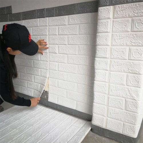70*77cm DIY Self Adhesive 3D Wall Stickers Bedroom Decor Foam Brick Room Decor Wallpaper Wall Decor Living Wall Sticker