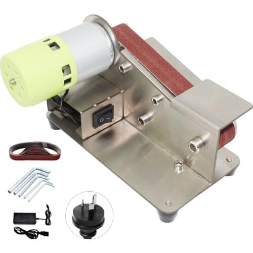 15-degree Fixed Angle Knife Sharpener Belt Sander 7 Level Adjustable Polisher 100W Polishing Machine with 10pcs Sanding Belts