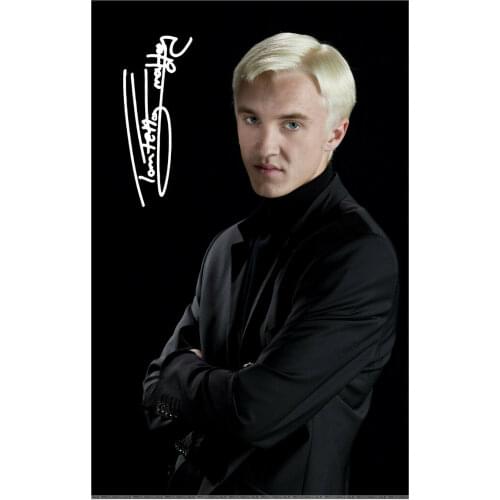 Tom Felton Draco Malfoy Movie Signed Art Silk Poster Print 24x36inch