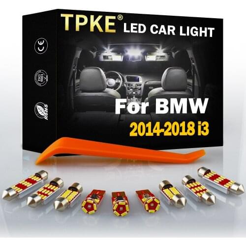 TPKE 9X Canbus Error Free Car LED Light Bulb Lamp Interior Kit For 2014-2018 BMW i3 Map Dome Glove Box Light
