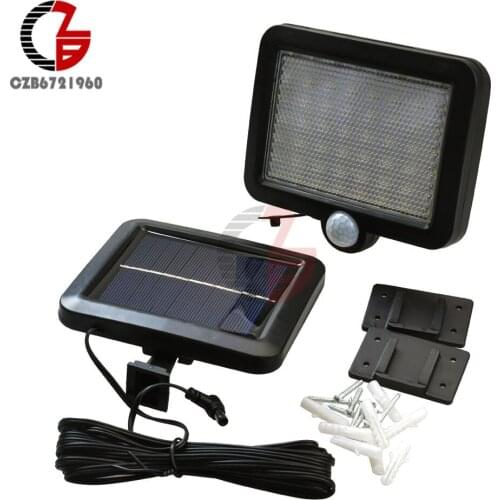 56 LED Motion Sensor Solar Powered Outdoor Garden Security Flood Light Spot Lamp