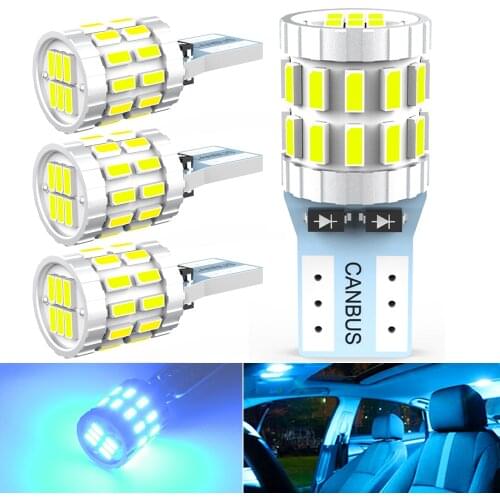 A Pack T10 W5W 194 168 Car Led Canbus bulbs White Blue Red Clearance Parking Light For Mercedes Benz W221 W210 W212 W203 W205