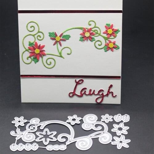 YINISE Metal Cutting Dies For Scrapbooking Stencils Flower Tag DIY Paper Album Cards Making Embossing Folder Die Cuts CUT Mold