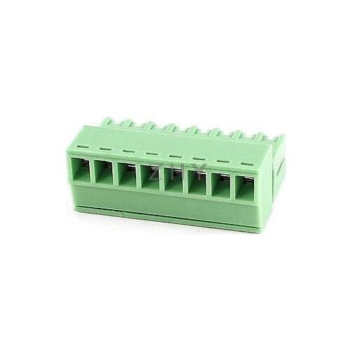 Green 8Pin 3.5mm Spacing PCB Screw Terminal Block Connector 300V 8A AWG22-16