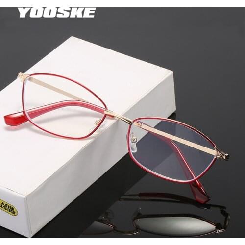 YOOSKE Anti Blue Rays Reading Glasses For Women Fashion High Quality Anti-blue Light Anti-ultraviolet Hyperopia Eyeglasses Lens