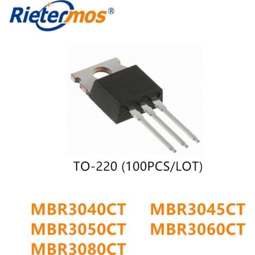 100PCS MBR3040CT 3040CT MBR3045CT 3045CT MBR3050CT 3050CT MBR3060CT 3060CT MBR3080CT 3080CT TO220 HIGH QUALITY