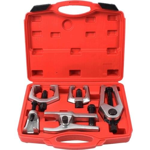 5pc Front End Ball Joint Service Tie Rod Set Pitman Arm Puller Remover Tool Kit