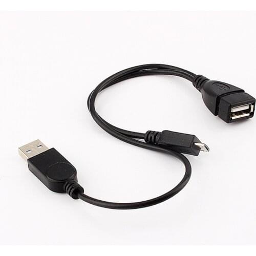 500pcs micro USB to OTG V8 with usb Male Power Cable For MP4 MP3 Galaxy Tablet