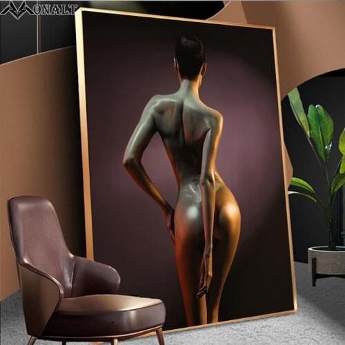 Canvas Painting Abstract Nude Woman Poster and Prints HD Scandinavian Figure Picture Living Room Wall art Decorative Paintings