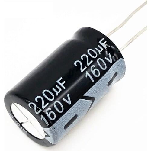 2pcs/lot T34 160v 220UF aluminum electrolytic capacitor size 16*26 220UF 20