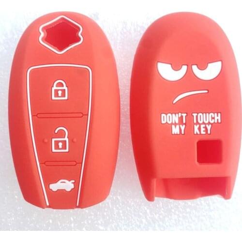 Dont Touch My Key Remote Cover For Suzuki Swift Kizashi SX4 S-Cross Maruti Ciaz Baleno 3 Button FOB Protect