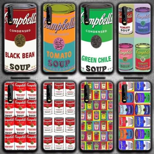 Andy Warhol Soup Phone Case for Huawei P20 P30 P40 lite E Pro Mate 40 30 20 Pro P Smart 2020