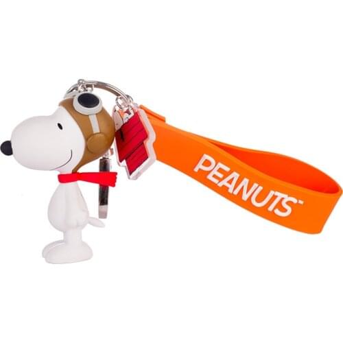 Snoopys Keychain Cute Dog Dolls Bag Ornament Pendant Figurine Girl Gifts Action Figure