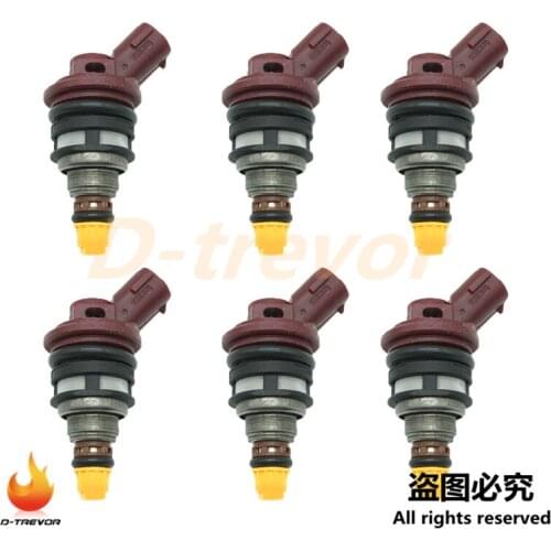 6pcs Fuel Injector Nozzle For 1000CC high flow Subaru WRX STI MY99 EJ20 E85 EJ25 OEM:166U1-SB100 166U1SB100