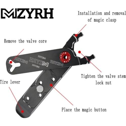 4 in 1 Chain Wrench Multifunctional Remover bike chain Clamp Mini Magic Buckle Pliers Chain Repair Tools Bike Accesories