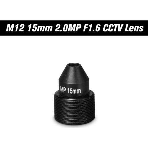 HD 2.0 Megapixel Pinhole Lens M12 CCTV MTV Board 15mm Lens 1/2.7" Aperture F1.6 28.3 Degree for Security Cameras