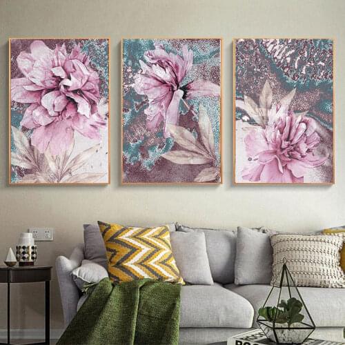 HUACAN 5D DIY Diamond Painting Full Drill Round Flower Rhinestones Diamond Embroidery Sale Mosaic Cross Stitch Handicraft