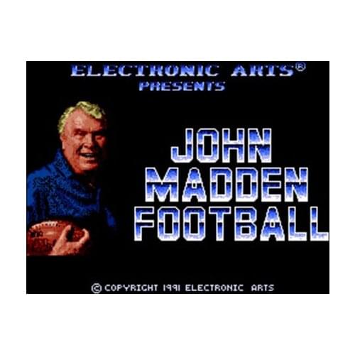 John Madden Football 16 bit NTSC Big Gray Game Card For USA Version Game Player