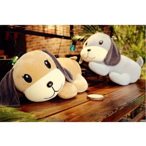 Creative plush toy large 45cm down cotton prone dog very soft doll pillow sofa cushion Christmas gift b1010