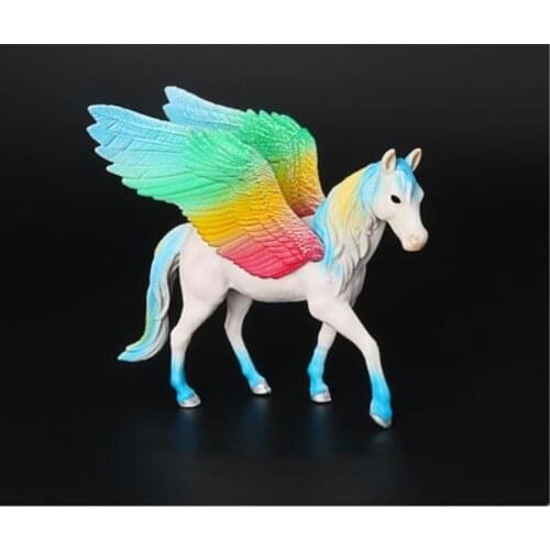 Western Mythology Pegasus Doll Toy Simulation Mini Animal Model Unicorn Pegasus Character Model Childrens Toy Figurines