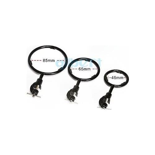 45/65/85mm Inner Diameter Lab Iron Funnel Support Stand Ring Burner With Clamp