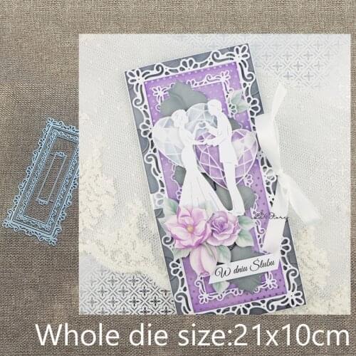 XLDesign Craft Metal Cutting Dies stencil mold 5pcs lace frame decoration scrapbook Album Paper Card Craft Embossing die cuts