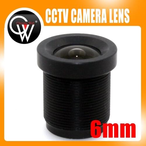 CCTV 6mm lens Security camera lens F1.2 Lens 53 Degree Wide Angle CCTV IR Board Camera CCTV Lens