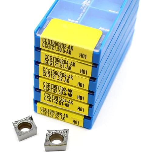 CCGT060204 H01 CCGT09T302 09T304 09T308 -AK CCGT120402-AK H01 CCGT 120404 120408 100% original Insert CNC Carbide Aluminum Blade