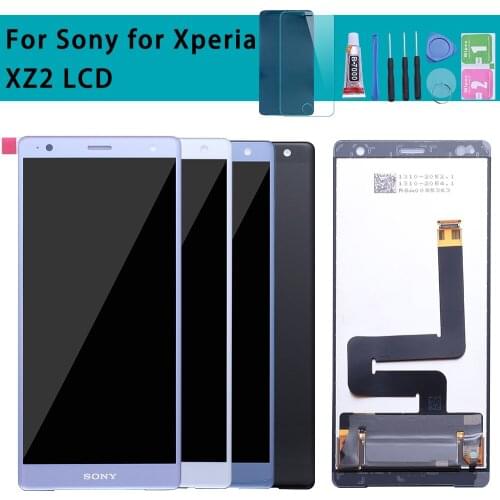 Original 5.7" Display For Sony Xperia XZ2 LCD Display Touch Screen Digitizer XZ2 For Sony XZ2 LCD Screen