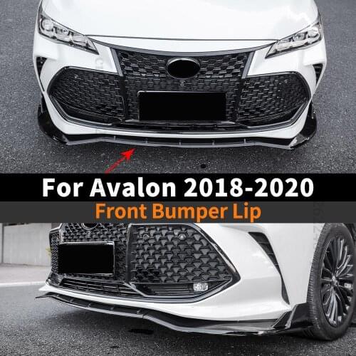 Front Bumper Lip Chin Guard Decoration Tuning Exterior Part Styling Facelift Cover Body Kit For Toyota Avalon 2018 2019 2020