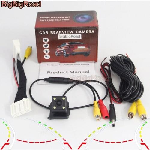 BigBigRoad For Mazda 6 Atenza Mazda6 Sedan 2015 2016 2017 +Adapter RCA Interface For Original Screen Compatible backup Camera 6V