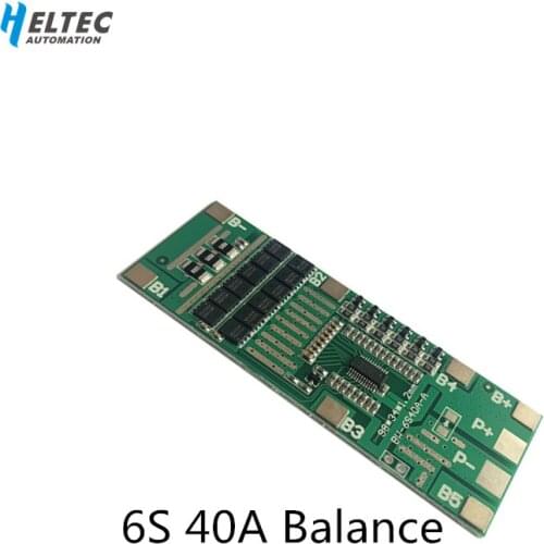 6S 40A 22V24V BMS Board/Lithium Battery Protection Board with balanced power tools Solar lighting Integrated BMS