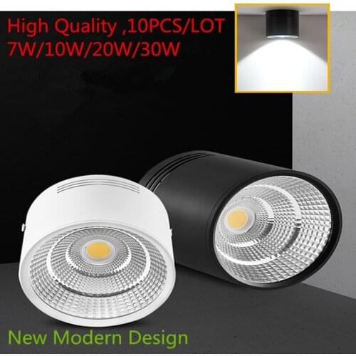 7W/10W/20W/30W New Modern Design Surface Mount Home Indoor Ceiling Lights Wall Lamps COB Cylinder Can LED Downlights DHL Free
