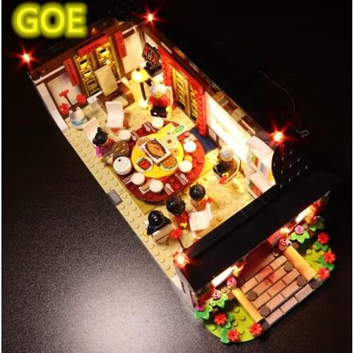 GOE Led Light Kit For Lego 80101 Compatile With Chinese happy New Years Eve Dinner(Only LED Light Included)